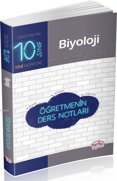 Editör Yayınları 10. Sınıf Biyoloji Öğretmenin Ders Notları Editör 