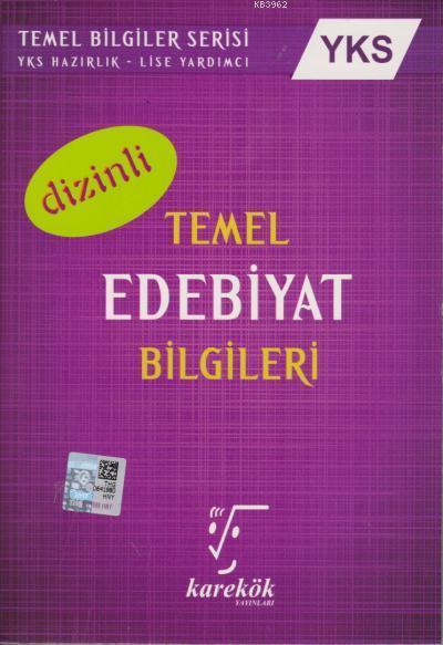 Karekök Yayınları YKS Temel Edebiyat Bilgileri Dizinli Karekök 