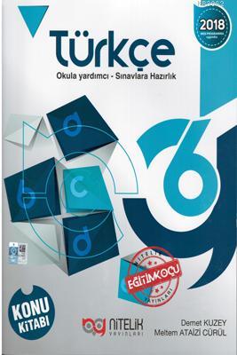 Nitelik Yayınları 6. Sınıf Türkçe Konu Kitabı Yeni