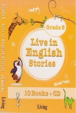 Live in English Stories Grade 8 - 10 Books-CD
