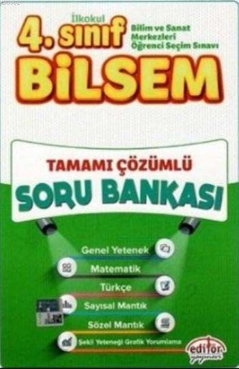 Editör Yayınları 4. Sınıf Bilsem Tüm Dersler Tamamı Çözümlü Soru Bankası Editör 