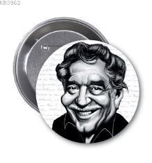 Gabriel García Márquez Karikatür Rozet