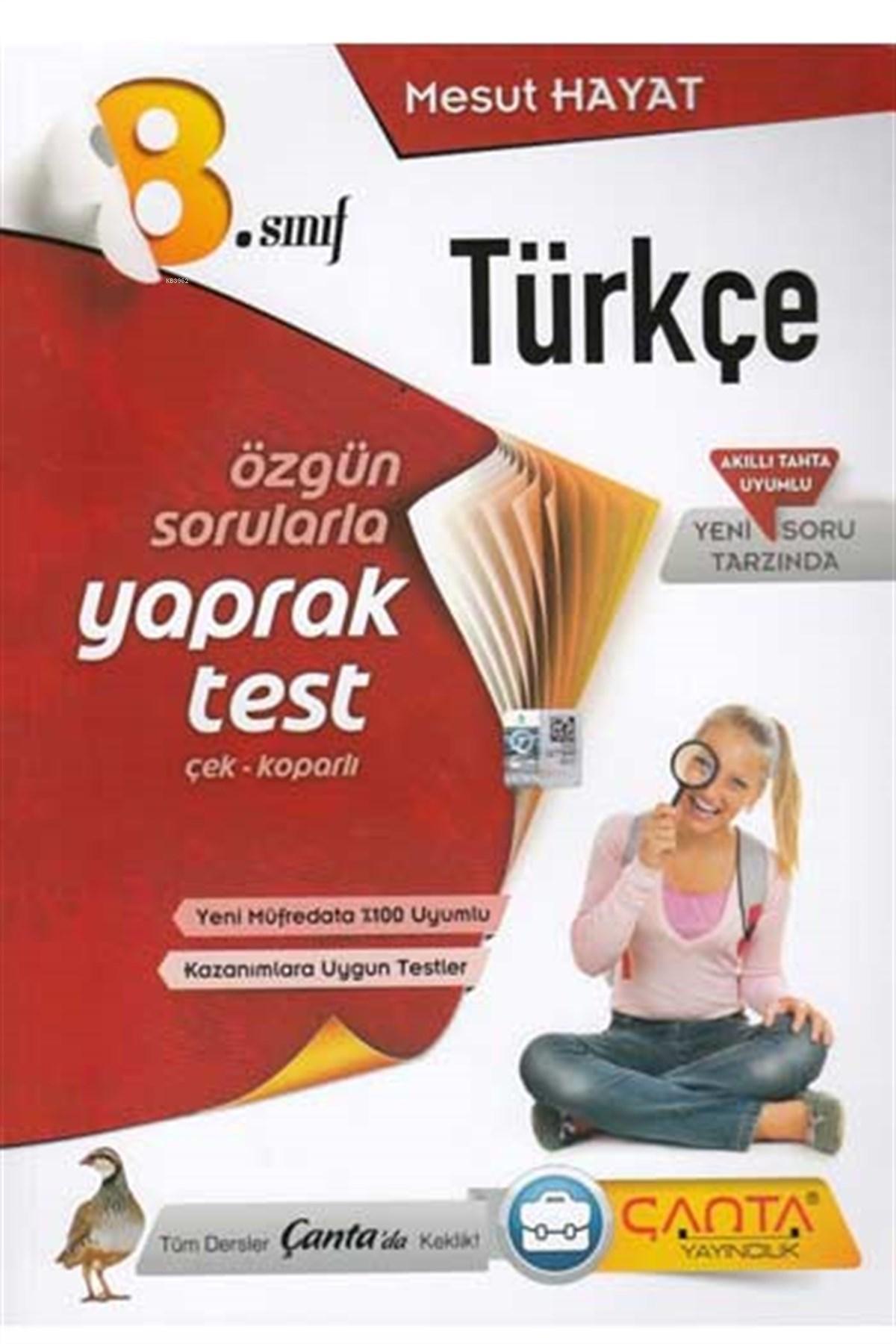 Çanta 8.Sınıf Türkçe Yaprak Test