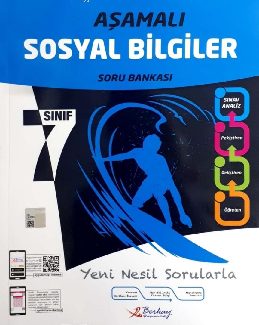 Berkay Yayınları 7. Sınıf Aşamalı Sosyal Bilgiler Soru Bankası Berkay 