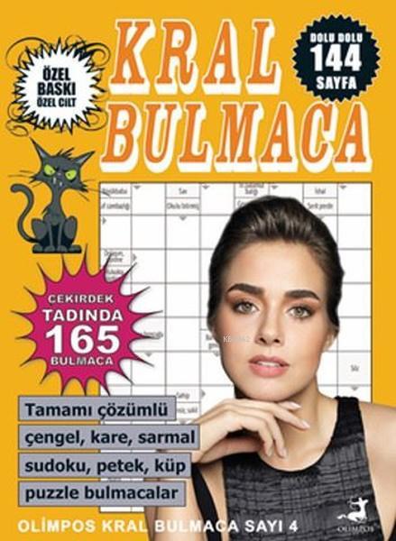 Kral Bulmaca Sayı 4; Tamamı Çözümlü Çengel, Sarmal Sudoku, Petek, Küp Puzzle Bulamacalar