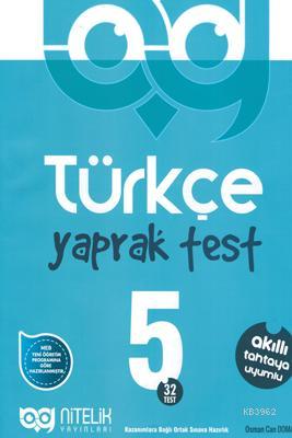 Nitelik Yayınları 5. Sınıf Türkçe Yaprak Testleri