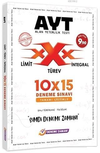 YKS AYT Limit Türev İntegral 10x15 Deneme Sınavı Çözümlü