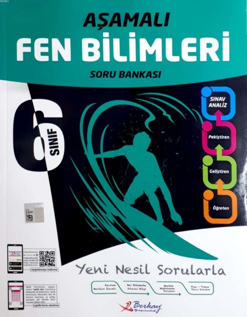 Berkay Yayınları 6. Sınıf Aşamalı Fen Bilimleri Soru Bankası Berkay 