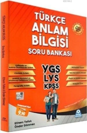 YGS LYS KPSS Türkçe Anlam Bilgisi Soru Bankası