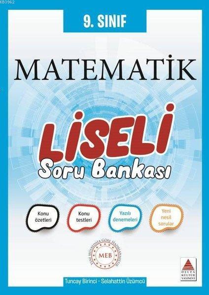 Delta Kültür Yayınları 9. Sınıf Matematik Liseli Soru Bankası Delta Kültür 