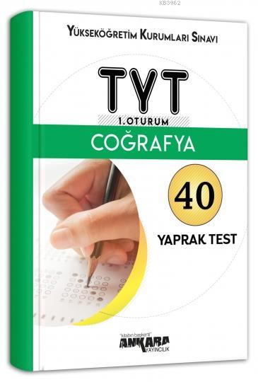 YKS TYT 1. Oturum Coğrafya 40 Yaprak Test Ankara Yayıncılık