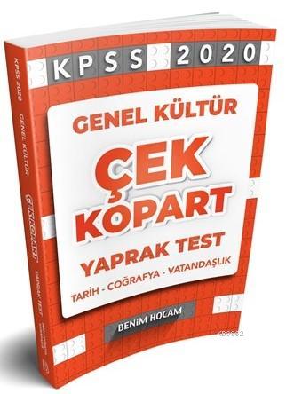 2020 Genel Kültür Çek Kopart Yaprak Test Benim Hocam Yayınları