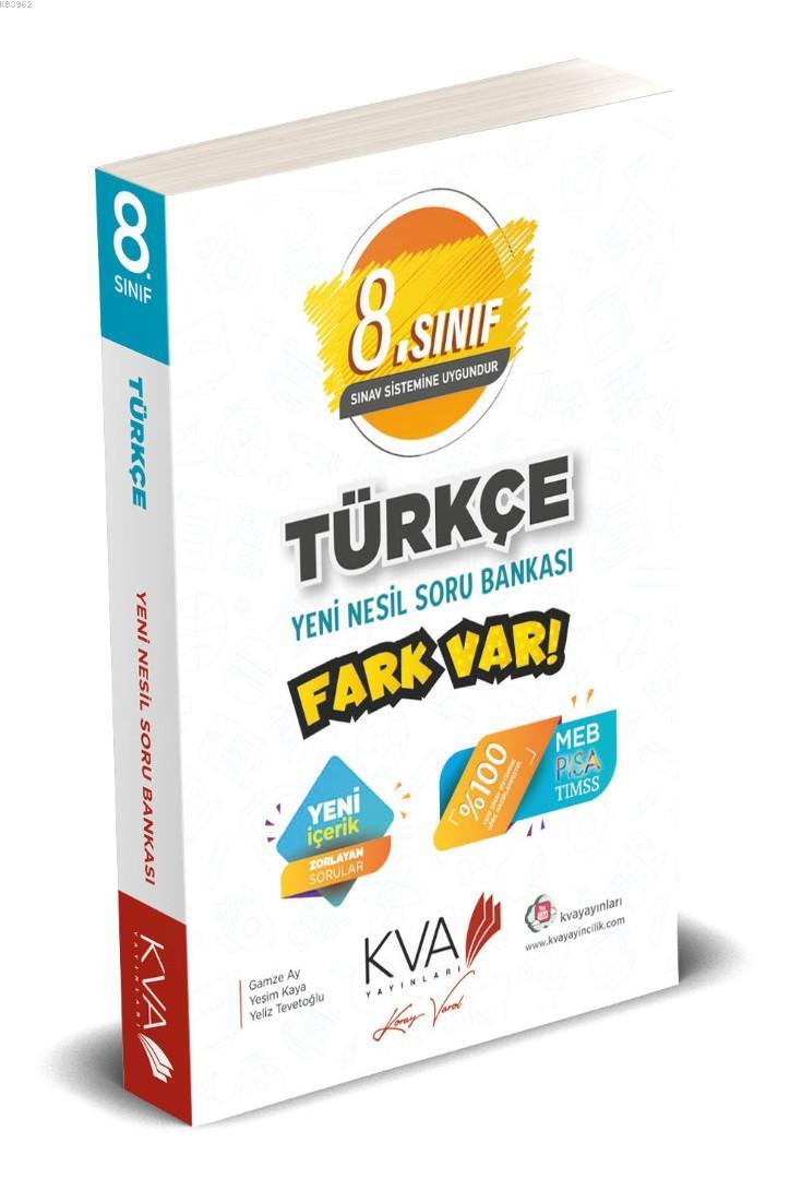 Koray Varol Yayınları 8. Sınıf LGS Türkçe Yeni Nesil Soru Bankası Fark Var Koray Varol 