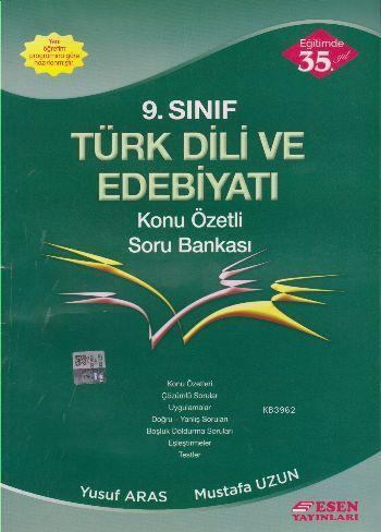 Esen Yayınları 9. Sınıf Türk Dili ve Edebiyatı Konu Özetli Soru Bankası Esen 