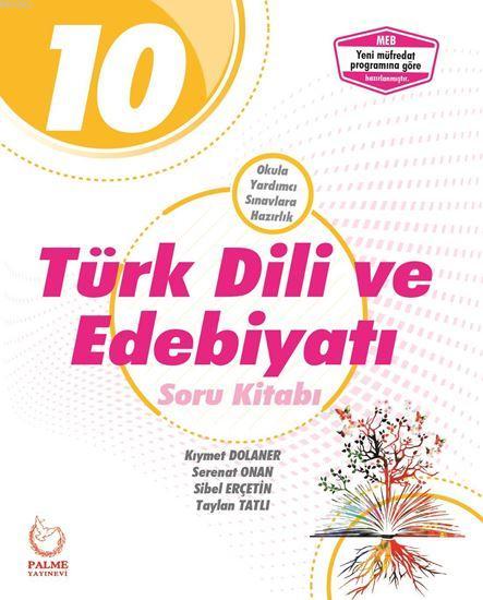 Palme Yayınları 10. Sınıf Türk Dili ve  Edebiyatı Soru Kitabı Palme 