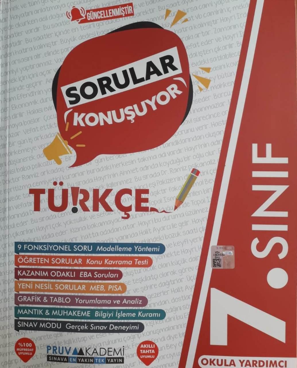 Pruva 7.Sınıf Türkçe Sorular Konuşuyor