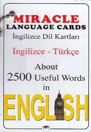 Miracle Language Cards - İngilizce Dil Kartları; About 2500 Useful Words in English (İngilizce - Türkçe)
