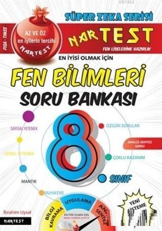 Nartest Yayınları 8. Sınıf LGS Süper Zeka Fen Bilimleri Soru Bankası Nartest 