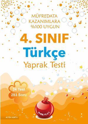 4. Sınıf Türkçe Yaprak Testi