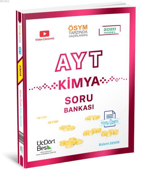 Üç Dört Beş Yayınları AYT Kimya Soru Bankası