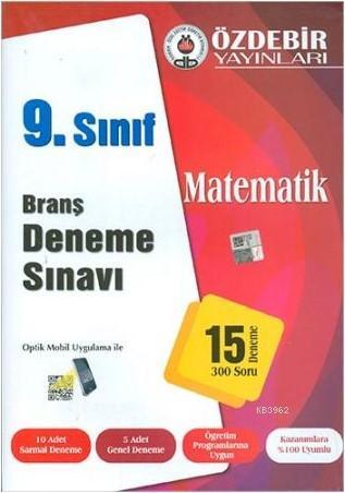 Özdebir 9.Sınıf Matematik Branş Deneme Sınavı