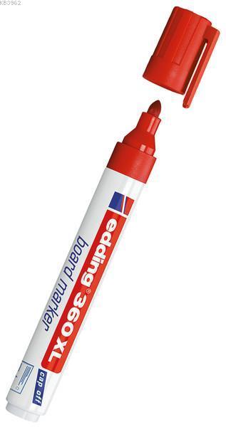 Edding Beyaz Tahta Kalemi Cap Off E-360Xl Kırmızı
