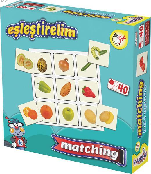 Kırkpabuç Meyveler ve Sebzeler - Eşleştirelim Kutu Oyunu (Karton) 7309