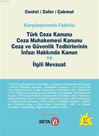 Türk Ceza Kanunu Ceza Muhakemesi Kanunu Ceza ve Güvenlik Tedbirlerinin İnfazı Hakkında Kanun ve İl