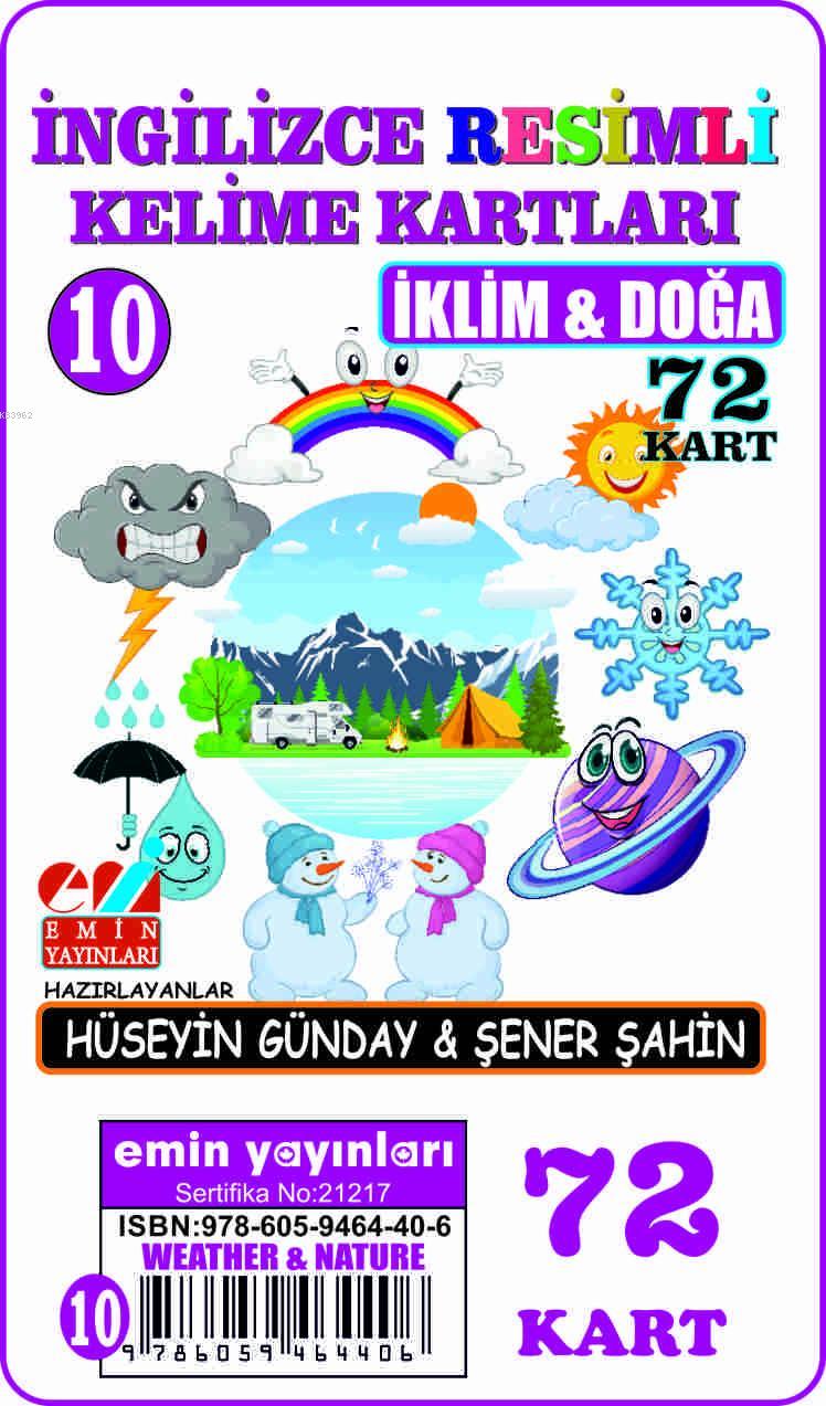 İngilizce 10.İklim ve Doğa / Resimli Kelime Kartları 72-Kart