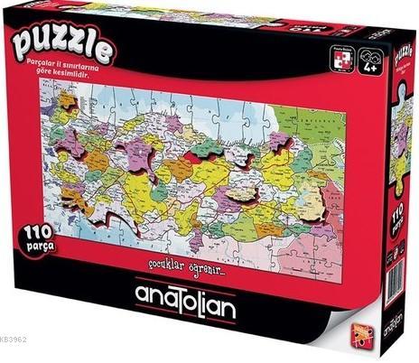 Anatolian Puzzle Türkiye İlleri Haritası 110 Parça