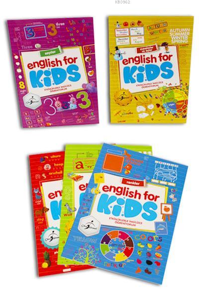 Etkinliklerle İngilizce Öğreniyorum 5 Kitap - English For Kids