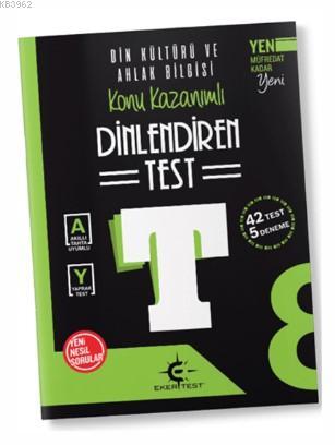 Eker Test Yayınları 8. Sınıf Din Kültürü ve Ahlak Bilgisi Dinlendiren Test Denemoji Deneme 2 Hediyeli Eker Test 