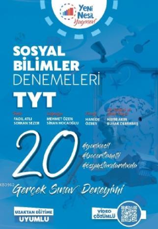 TYT Türkçe Sosyal Bilimler 20 Deneme Sınavı