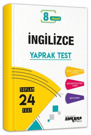 8. Sınıf İngilizce Yaprak Test Ankara Yayıncılık