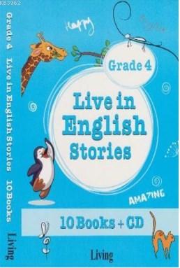 Live in English Stories Grade 4 - 10 Books-CD