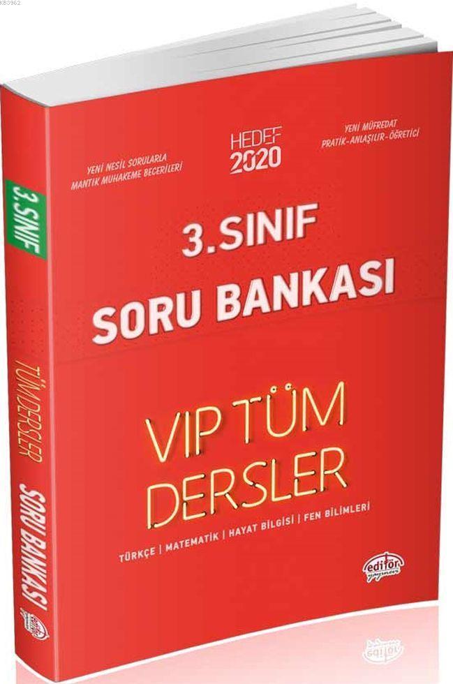 Editör Yayınları 3. Sınıf Tüm Dersler VIP Soru Bankası Kırmızı Kitap Editör 
