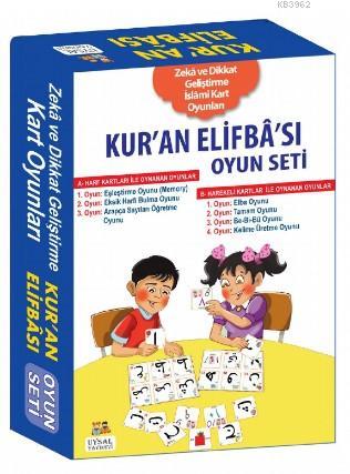 Kuran Elifbası Oyun Seti; Zeka ve Dikkat Geliştirme İslami Kart Oyunları