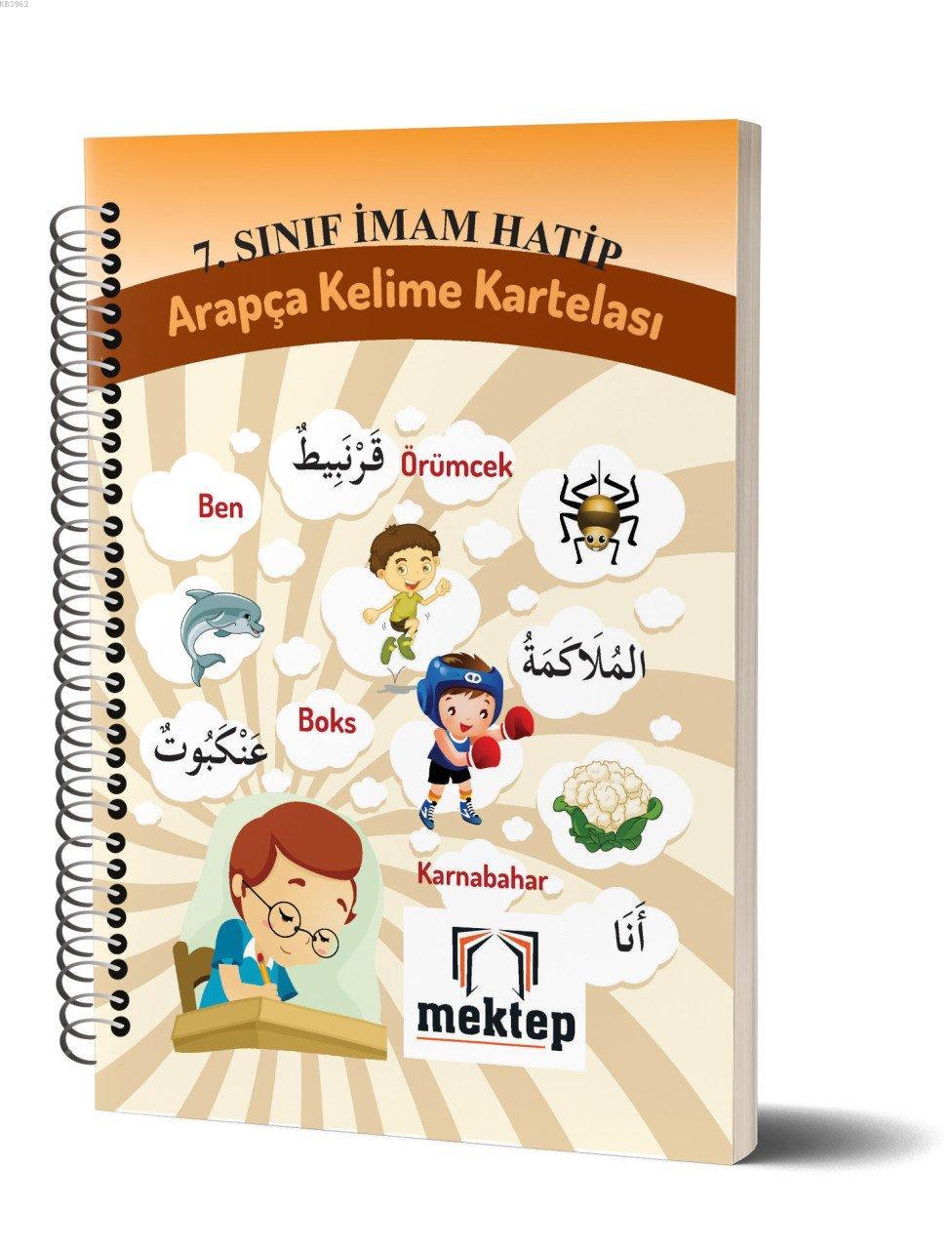 7. Sınıf İmam Hatip Arapça Kelime Kartelası