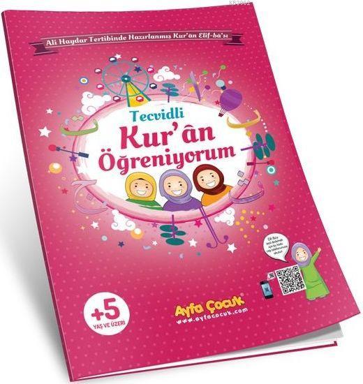 Kur'an Öğreniyorum (Ayfa-161P, Orta Boy, Pembe, Tecvidli); Çocuk Elif-Ba'sı