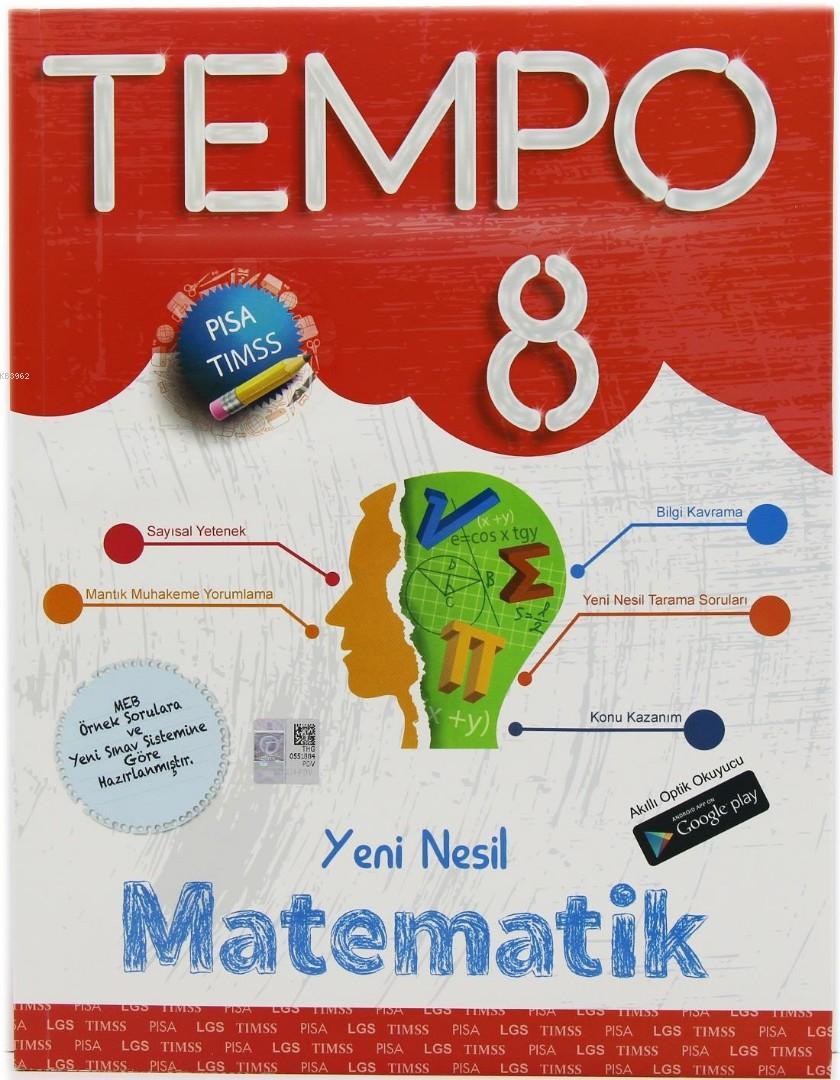 Kırmızı Beyaz Yayınları 8. Sınıf LGS Tempo Yeni Nesil Matematik Kırmızı Beyaz 