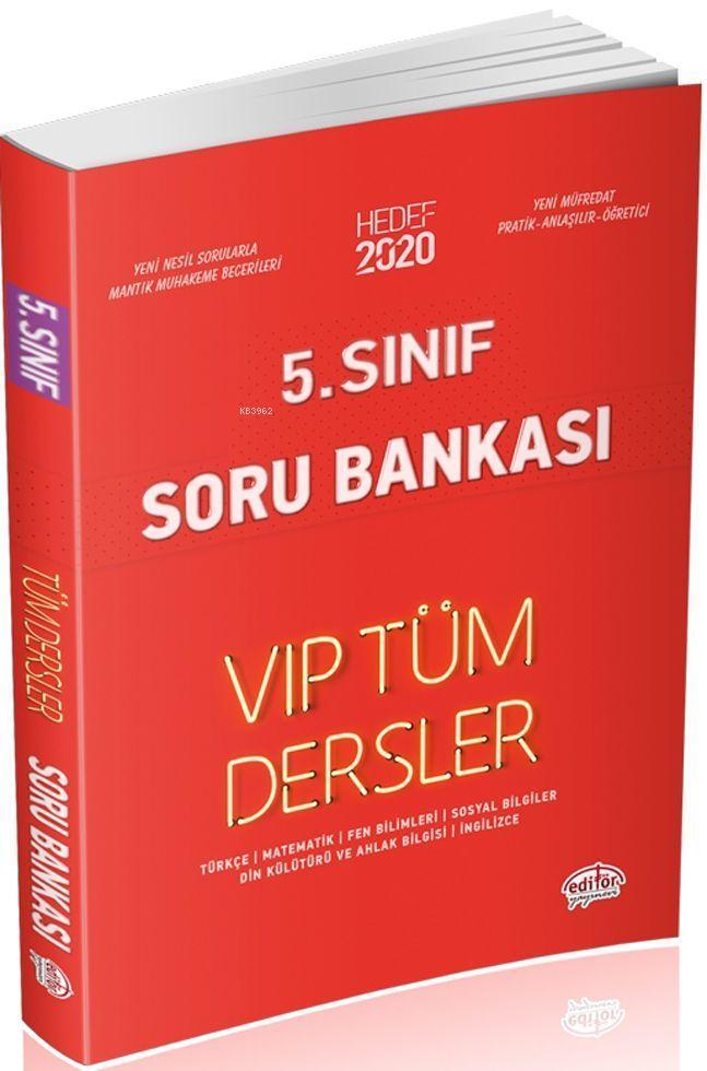 Editör Yayınları 5. Sınıf VIP Tüm Dersler Soru Bankası Editör 