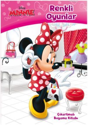 Disney Minnie - Renkli Oyunlar; Çıkartmalı Boyama Kitabı