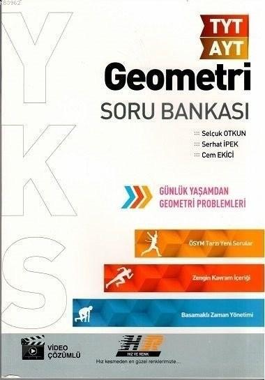 Hız ve Renk Yayınları TYT AYT Geometri Soru Bankası Hız ve Renk 