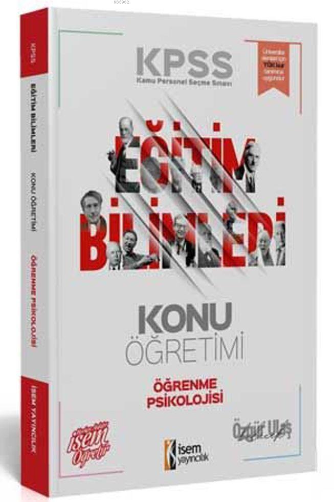 İsem Yayınları 2020 KPSS Eğitim Bilimleri Öğrenme Psikolojisi Konu Anlatımı