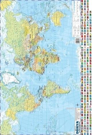 Dünya Siyasi-Fiziki Haritası 50x35
