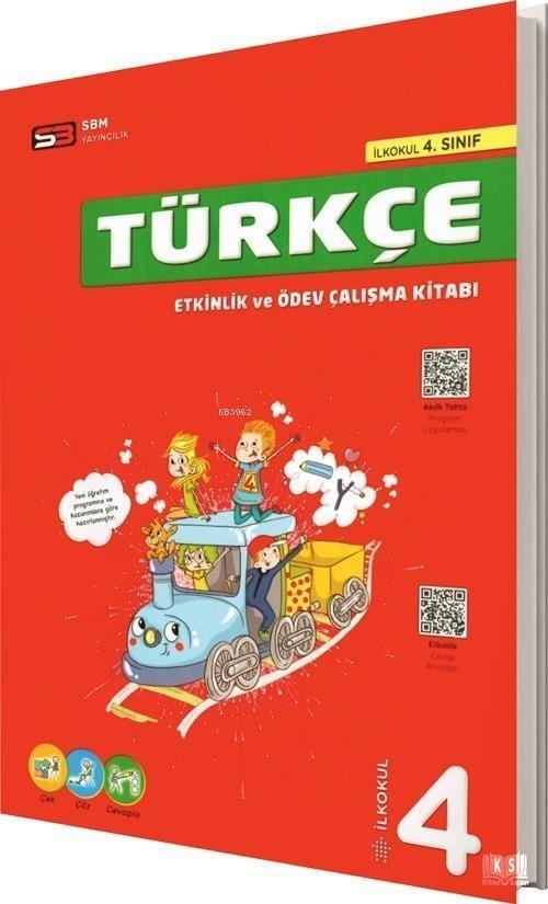 SBM Yayınları 4. Sınıf Türkçe Etkinlik ve Ödev Çalışma Kitabı SBM 