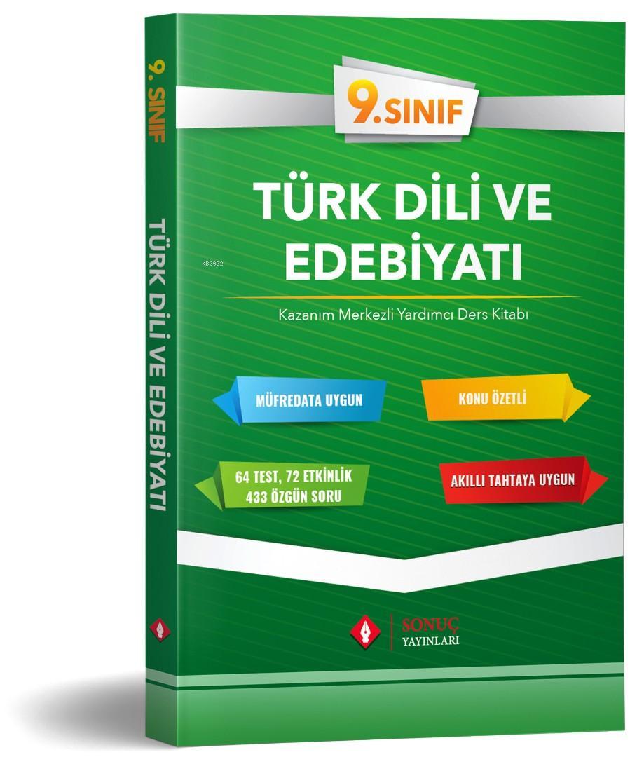 Sonuç Yayınları 9. Sınıf Türk Dili ve Edebiyatı Kazanım Merkezli Yardımcı Ders Kitabı Sonuç 
