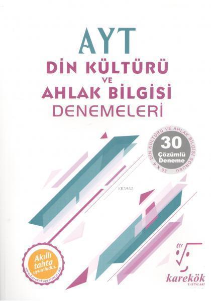 Karekök Yayınları AYT Din Kültürü ve Ahlak Bilgisi Denemeleri Karekök 