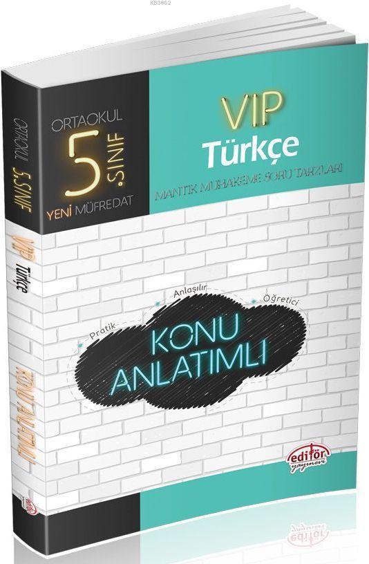 Editör Yayınları 5. Sınıf VIP Türkçe Konu Anlatımlı Editör 