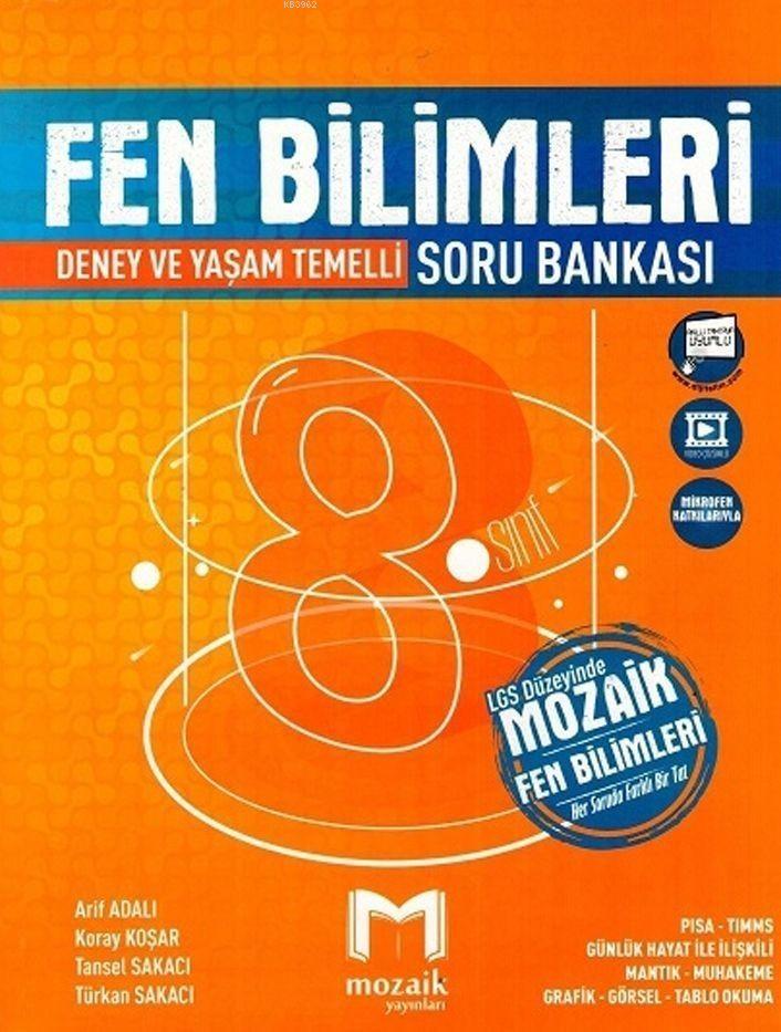 Mozaik Yayınları 8. Sınıf Fen Bilimleri Soru Bankası Mozaik 